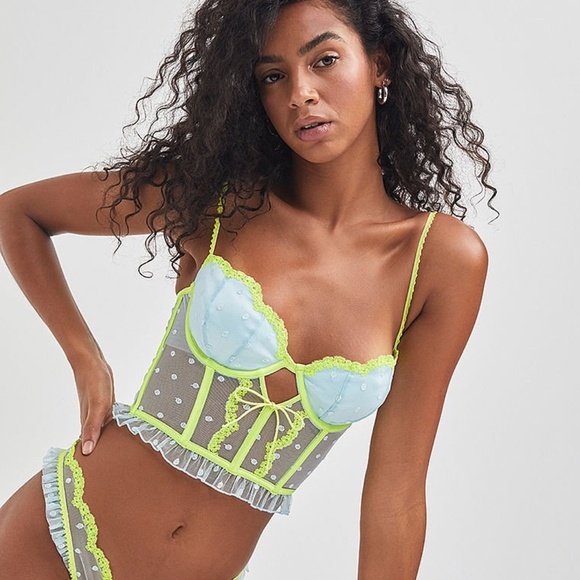 For Love And Lemons Neon Dottie Bustier XL NEW - Picture 1 of 8
